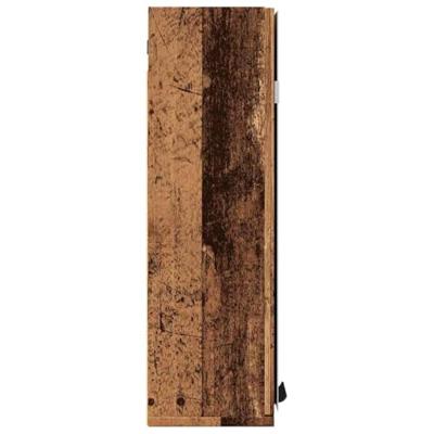 Badkamerspiegelkast 64x20x66,5 cm bewerkt hout oud houtkleurig