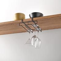 Metaltex Wijnglazenrek 20x28x7 cm Zwart - thumbnail