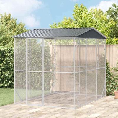 Vogelkooi Antraciet 227 x 310 x 247 cm Gegalvaniseerd staal