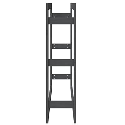 VidaXL Haardhoutrek 100x25x100 cm massief grenenhout grijs