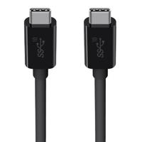 Belkin 1 m 3.1 USB-C mannelijke naar USB-C mannelijke kabel (10 Gbps, 4k, 100 W/5 A PD, USB-IF gecertificeerd, compatibel met MacBook, MacBook Pro) - zwart - thumbnail