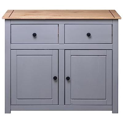 Dressoir Panama Range 93x40x80 cm massief grenenhout grijs