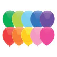 Haza Witbaard Ballonnen gekleurd, 100st. - thumbnail