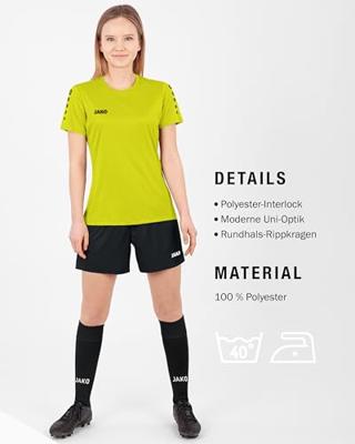 JAKO 4233D Shirt Team Km Dames - Lime - 44