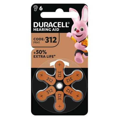 Batterij duracell da312 hearing aid | 10 stuks
