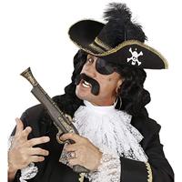 Dames Piratenhoed Met Veer - thumbnail