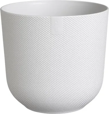 Elho Bloempot Jazz Rond Zijdewit Ø14cm