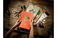 Talens gekleurd tekenpapier, 180 g, ft 29,7 x 42 cm, A3, geassorteerde warme kleuren, blok van 50 vel - thumbnail