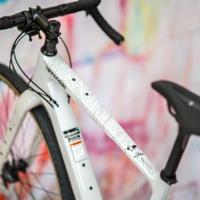 Unleazhed unscratch - gravelbike frame protection film bpg01 topolines black - thumbnail