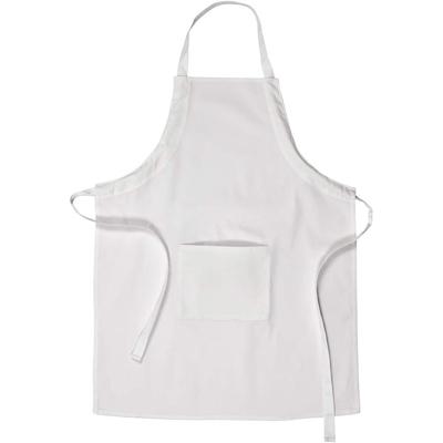 Creativ Company Schort met zak, l: 84 cm, b: 65 cm, afm m-xl cm, 210 gr, wit, 1 stuk Creativ Company Schort met zak, l: 84 cm, b: 65 cm, afm m-xl cm, 210 gr, wit, 1 stuk