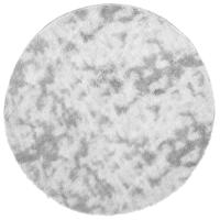 Hoogpolig vloerkleed NAVARRA 200x200 cm polyester zilvergrijs - thumbnail