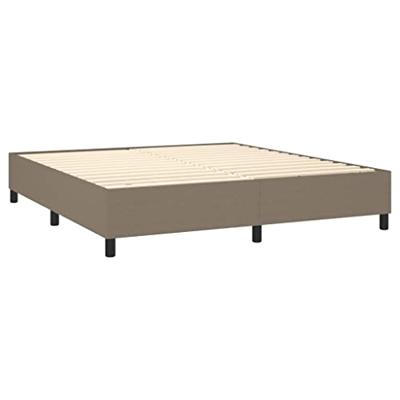 Boxspring bed stof taupe 180x200 cm