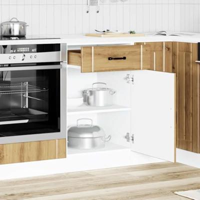 Keuken onderkast Lucca bewerkt hout artisanaal eikenkleur Keuken onderkast Lucca bewerkt hout artisanaal eikenkleur