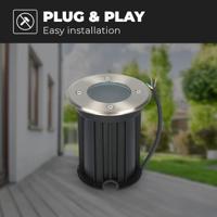 Maisy LED Grondspot - Dimbaar - Rond - Ø12cm - GU10 - 4 Watt 345 lumen - 2700K warm wit - RVS - IP67 waterdicht - Tuinspot - Oprit - thumbnail