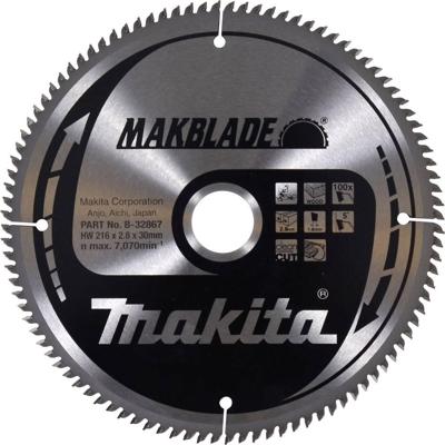 Makita Afkortzaagblad voor Hout | Makblade | Ø 216mm Asgat 30mm 100T - B-32867