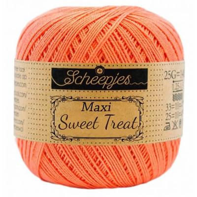 Scheepjes Maxi Sweet Treat - 410 Rich Coral - Haakgaren / Breigaren Scheepjes Maxi Sweet Treat - 410 Rich Coral - Haakgaren / Breigaren