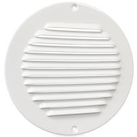 Schoepenrooster rond aluminium wit RAL 9010 - thumbnail