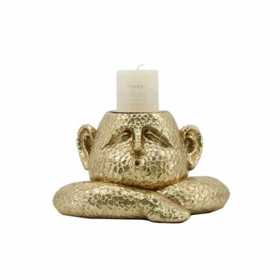 Kaarshouder DKD Home Decor Gouden Hars 21 x 15 x 12 cm Kaarshouder DKD Home Decor Gouden Hars 21 x 15 x 12 cm