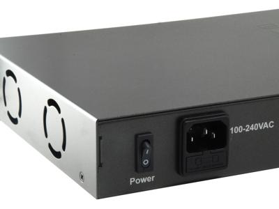 LevelOne FGP-2601 Unmanaged Fast Ethernet (10/100) Power over Ethernet (PoE) Zwart - [FGP-2601W150]
