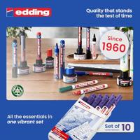 Textielmarker edding 4500 rond 2-3mm violet | 10 stuks - thumbnail