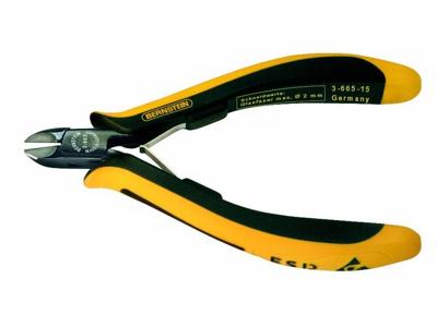 Bernstein Tools for Electronics EUROline-Conductive 3-653-15 ESD Zijkniptang Met facet 120 mm