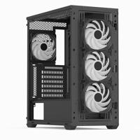 AeroCool D501A-G-BK-V2 Midi-tower PC-behuizing Zwart - thumbnail