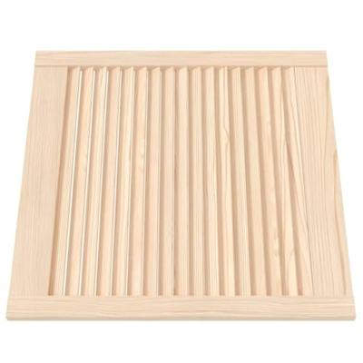 VidaXL Kastdeur met lamellen 61,5x59,4 cm massief grenenhout