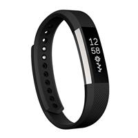Fitbit Alta siliconen bandje - Maat: Large - Zwart - thumbnail
