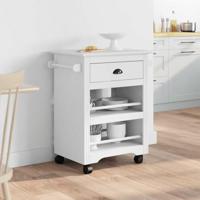 Keukentrolley BODO 67,5x45x80 cm wit - thumbnail