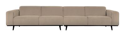 WOOOD Bank 'Statement' 4-zits XL, Bouclé, kleur Beige