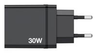 Verbatim CHR-30EU1 USB-oplader 30 W 3x USB-A, 1x USB-C USB PD, QC 3.0, USB PD 3.0 Zwart - thumbnail