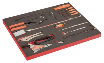Bahco Foaminlay Fit&Go 3/3 met diverse gereedschappen - met lasermarkering - 14-delig - FF1A205LM Bahco Foaminlay Fit&Go 3/3 met diverse gereedschappen - met lasermarkering - 14-delig - FF1A205LM