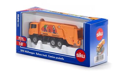Siku 1890 Faun Vuilniswagen + Vuilniscontainer - thumbnail