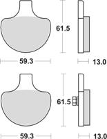 TRW remblokken "mcb 548 brake pad mcb 548 pc organis perf.comfort - thumbnail