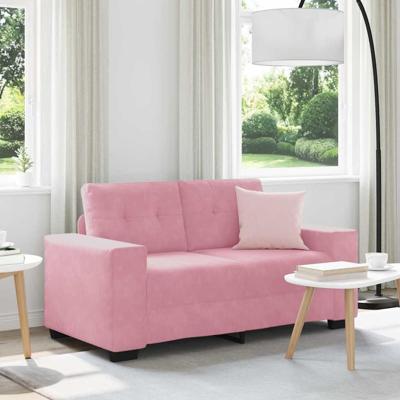 | Loveseat | met kussen Roze Fluweel | Loveseat | met kussen Roze Fluweel