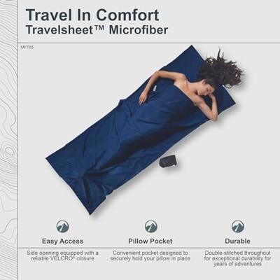 Cocoon Lakenzak Microvezel Dekenmodel - Blauw