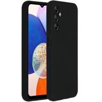 Accezz Liquid Silicone Backcover Samsung Galaxy A14 (5G) Telefoonhoesje Zwart - thumbnail