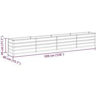 Verhoogde plantenbak Licht Bruin 320 x 40 x 45 cm - thumbnail