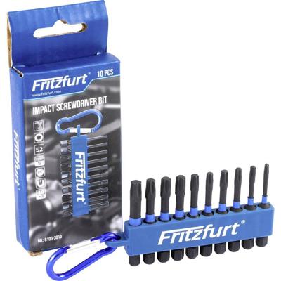 FRITZFURT 6100-3010 Bitset 10-delig T-profiel Hold-functie