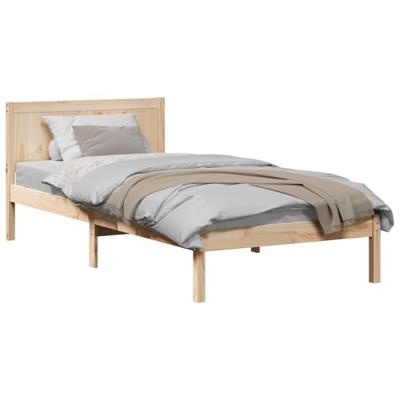 Bedframe Bruin 80 x 200 cm Massief grenenhout