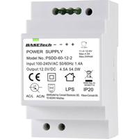 Basetech BT-2250320 DIN-rail netvoeding 12 V 4.5 A 54 W Aantal uitgangen:2 x Inhoud 1 stuk(s) - thumbnail