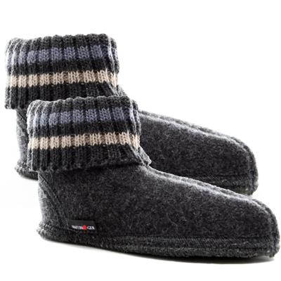 Paul Graphit Wol Pantoffels - Sloffen