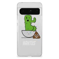 Google Pixel 8 Pro Telefoonhoesje met Naam Cactus Poo - thumbnail