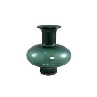 PTMD Nory Green glass bulb vase round wide - thumbnail