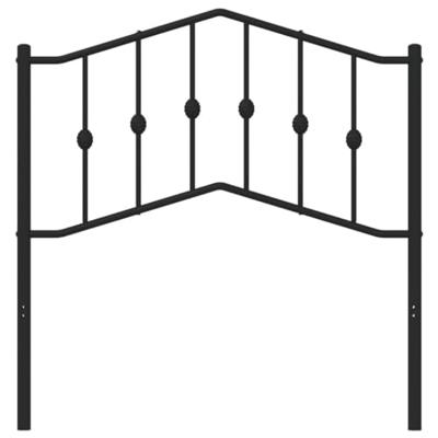Hoofdbord 90 cm metaal zwart Hoofdbord 90 cm metaal zwart