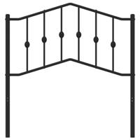 Hoofdbord 90 cm metaal zwart - thumbnail