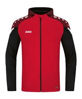 JAKO 6822 Jas Met Kap Performance - Rood/Zwart - 4XL - thumbnail