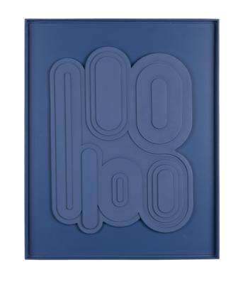 Zuiver Wanddecoratie 'August' 64 x 52cm, kleur Blauw Zuiver Wanddecoratie 'August' 64 x 52cm, kleur Blauw