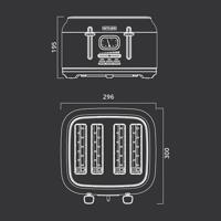 Muse MS-131 BC Broodrooster Zwart - thumbnail