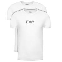 Armani T-shirts Monogram 2-pack wit - thumbnail